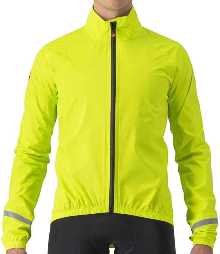Castelli EMERGENCY 2 Regnjakke - Elektrisk Lime