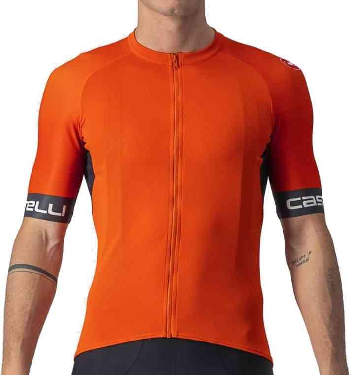 Castelli Entrata VI Trøje - Orange/Grå/Ivory