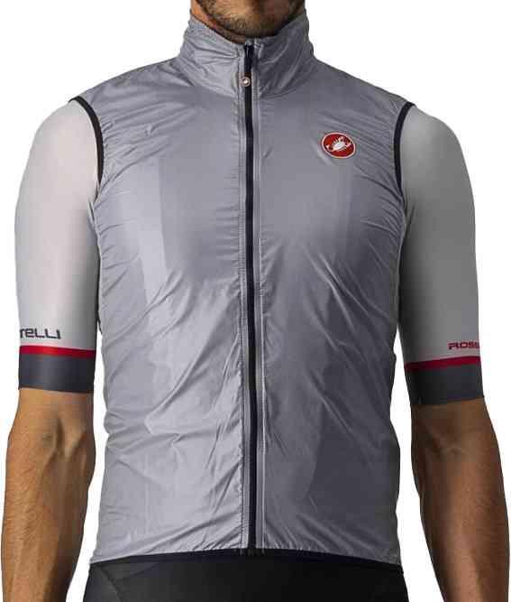 Castelli Aria Vest - Sølv til Cykling og Vindtøj