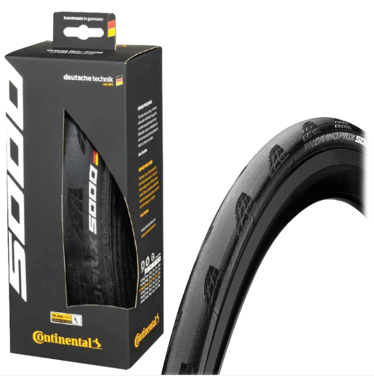Continental Grand Prix 5000 Foldedæk 700x23-32c - Sort