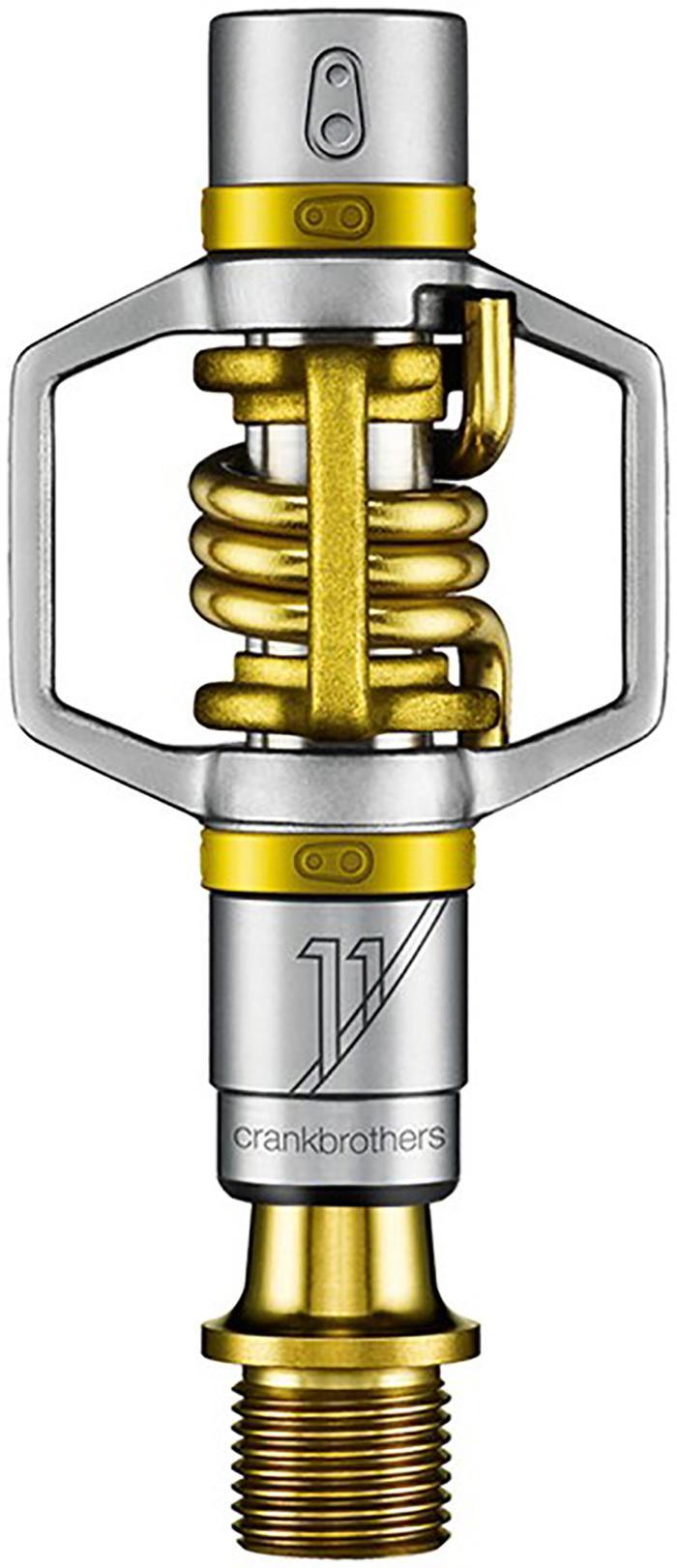 Crankbrothers Eggbeater 11 Pedaler i Gul Sølv - Tilbud!