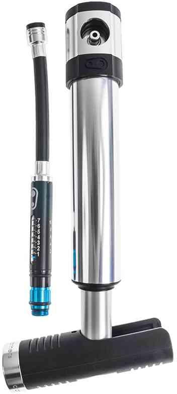 CrankBrothers Mini Pumpe Klic HV Gauge - Sølv