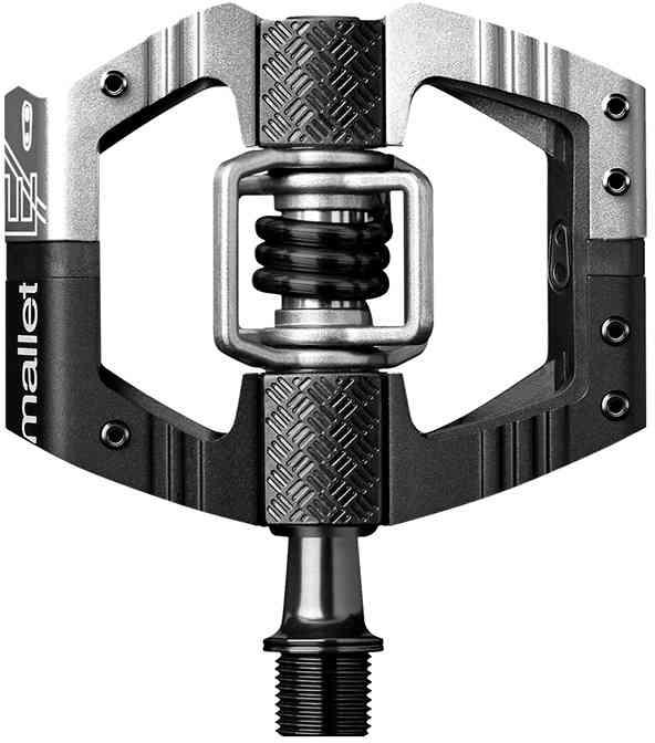 CrankBrothers Mallet E Pedal med Lang Spindle - Sølv