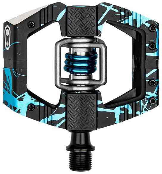CrankBrothers Mallet E Pedal med Lang Spindle - Blå