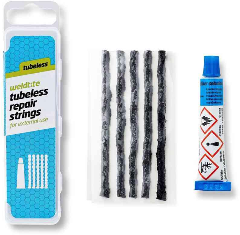Weldtite Tubeless Sæt med lim og 5 dækplugs