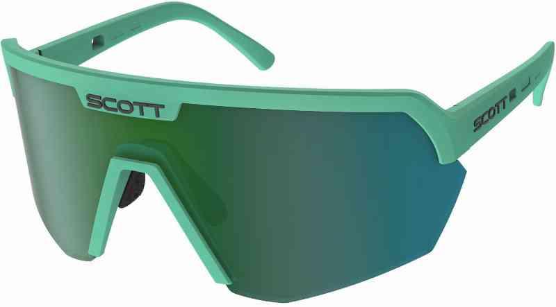 Scott Sport Shield Cykelbriller - Blød Teal Grøn / Grøn Chrome