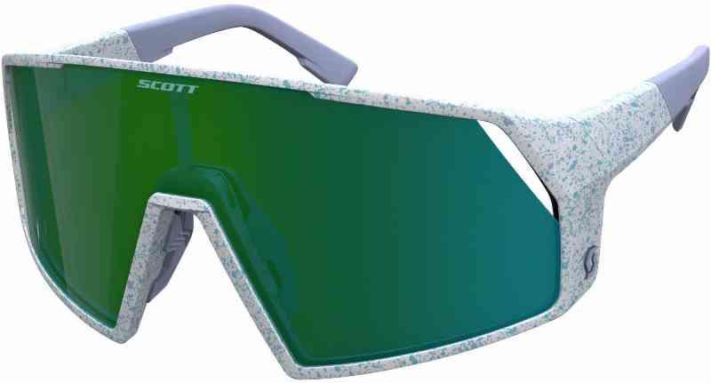 Scott Pro Shield Cykelbriller – Terrazzo Hvid/Grøn