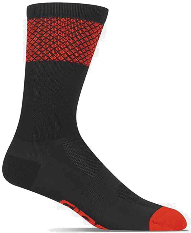 Giro Comp High Rise Sokker – Sort/Rød