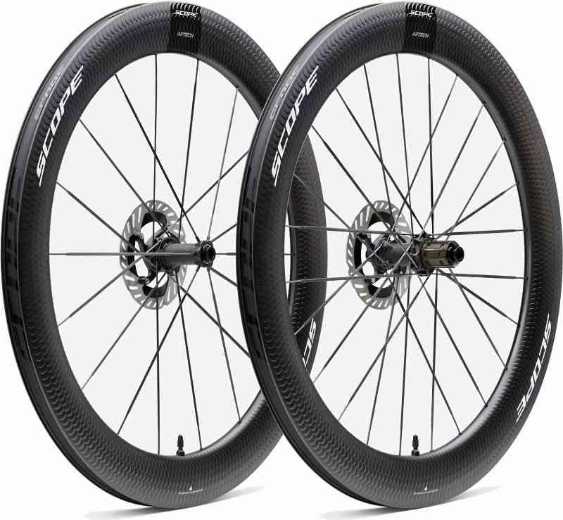Scope Artec 6 Carbon Hjulsæt med Sort Dekal