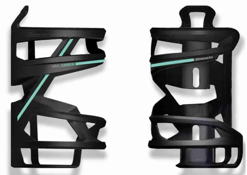 Bianchi Velomann Gral Carbon Dunkholder - Celeste-Sort (H)