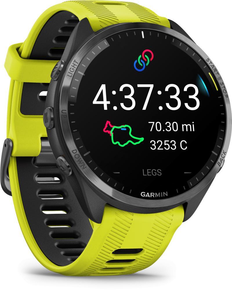 Garmin Forerunner 965 - Kulgrå - Gul/Sort