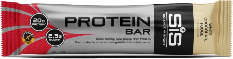 SIS Proteinbar hvid chokolade fudge 64g