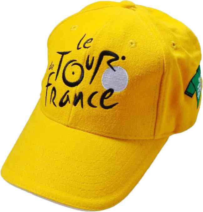 Tour de France Gul Kasket med Logo