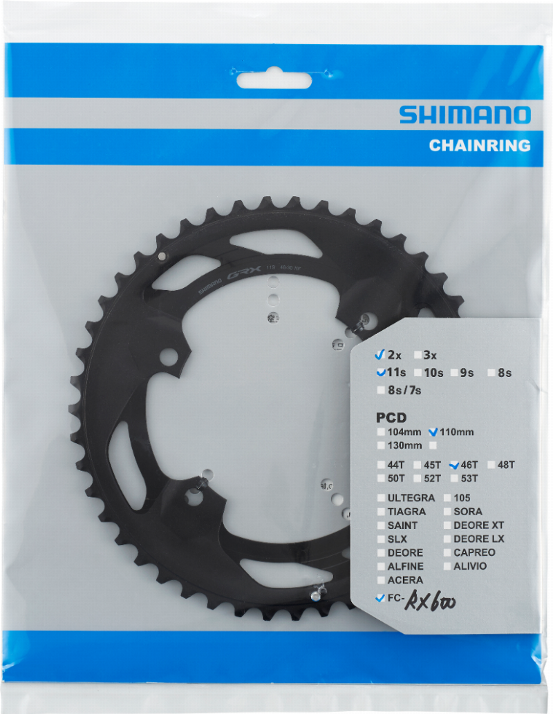Shimano 46T Klinge FC-RX600 til GRX 11 Speed