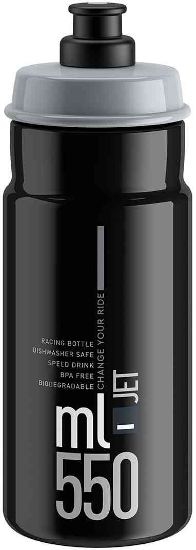 Elite JET Vandflaske - 550ml - Sort