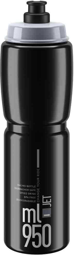 Elite JET Vandflaske - 950ml - Sort