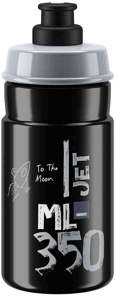 Elite JET Vandflaske - 350ml - Sort Grå