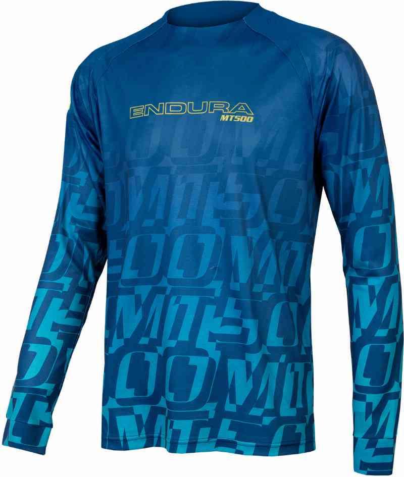 Endura MT500 L/S Print T-shirt - Blå