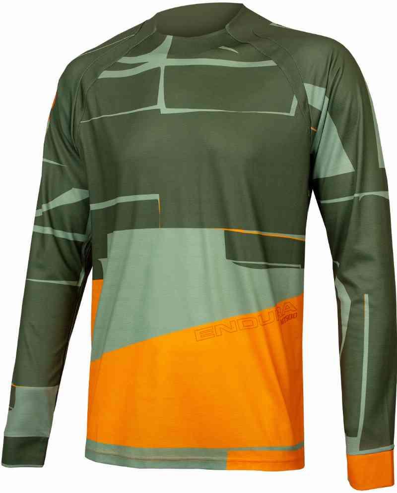 Endura MT500 Langærmet T-shirt - Grøn/Orange