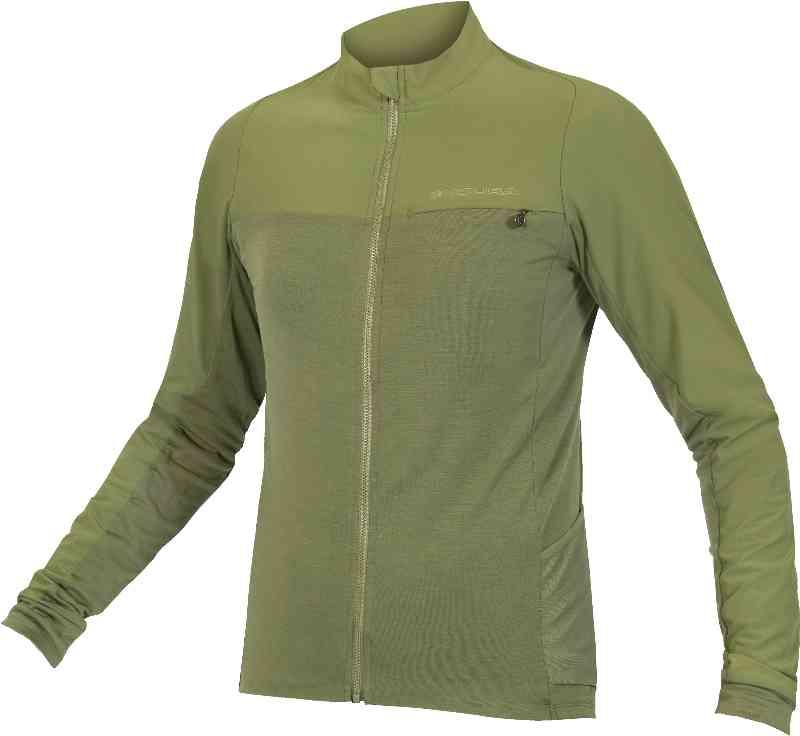 Endura GV500 Langærmet Gravel/MTB Trøje - Olivengrøn