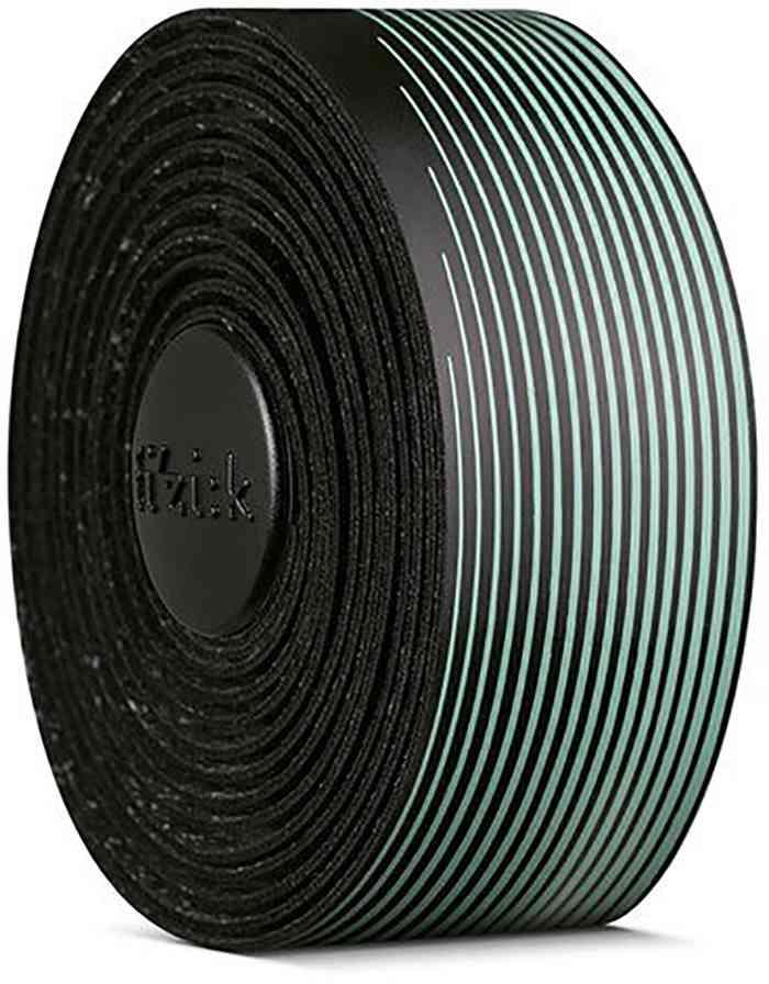 FIZIK Vento Microtex Tacky Styrbånd, 2 mm - Sort/Turkis