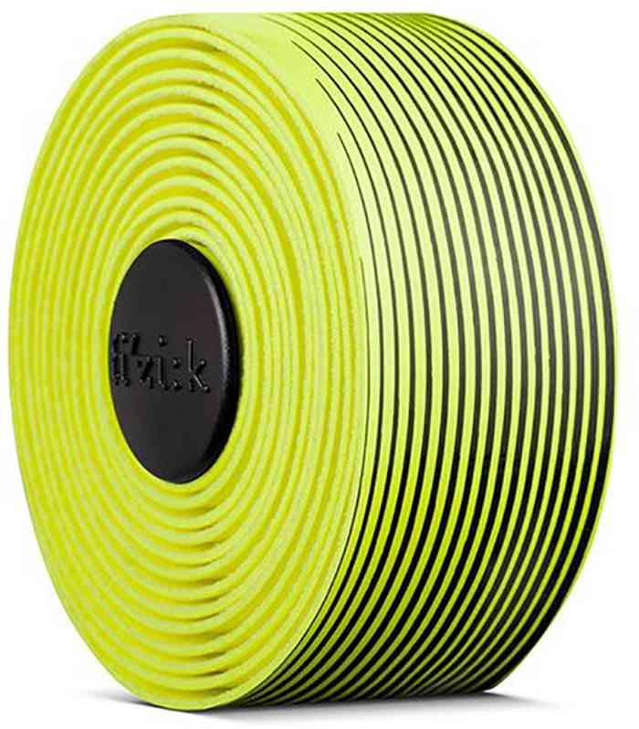 FIZIK Vento Microtex Tacky Styrbånd, 2 mm - Sort/Gul