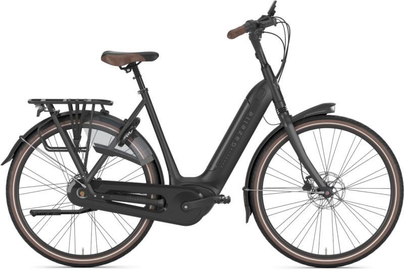 Gazelle Grenoble C8 HMB Dame 2024 - Sort Cykel