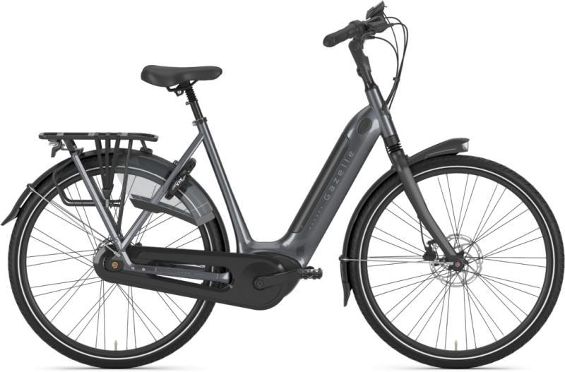 Gazelle GRENOBLE C8 HMB Damecykel 2023 - Grå