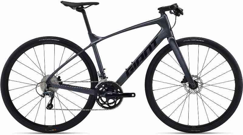 Giant FastRoad Advanced 2 2024 - Sort Cykel