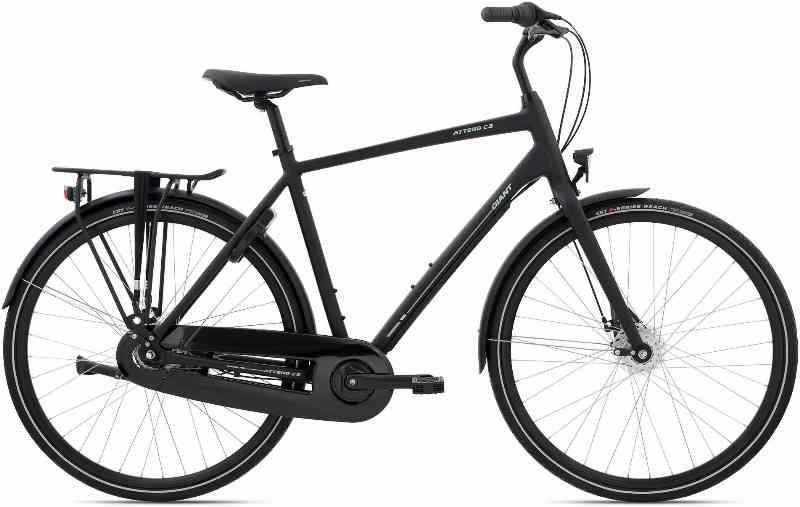 Giant Attend CS 2 Herre 2024 - Sort Cykel