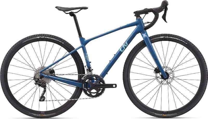 Giant Liv Devote 1 2024 – Blå og Grå Cykel