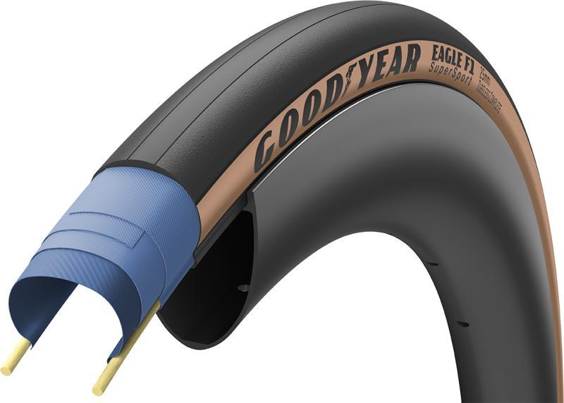 Goodyear EAGLE F1 SuperSport Tubeless Complete 700x25c/28c - Brun