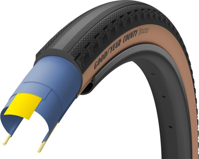 Goodyear COUNTY Tubeless 700x35c/50c - Brun