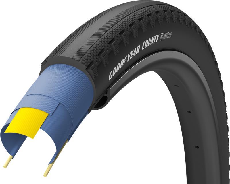 Goodyear COUNTY Tubeless Dæk 700x35c/50c - Sort