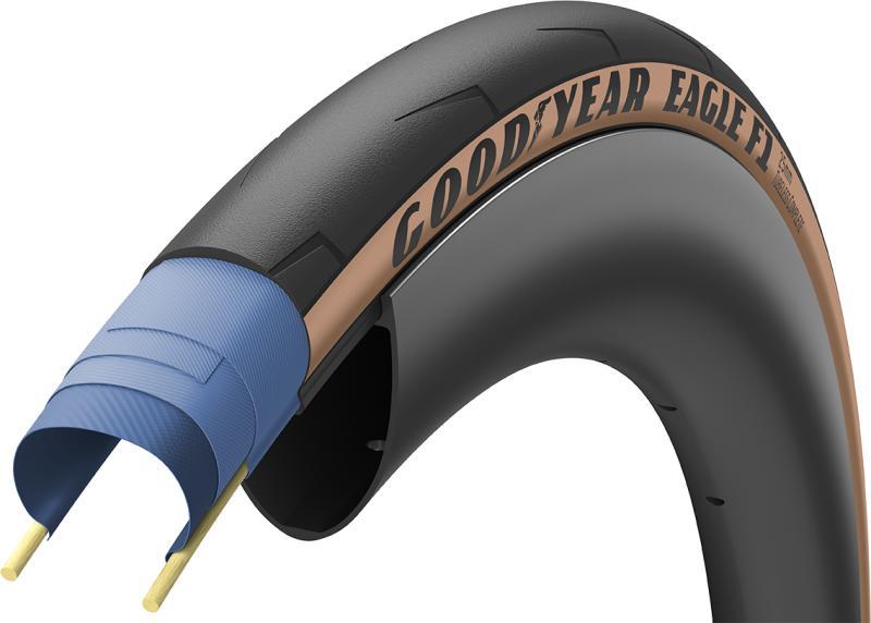 Goodyear EAGLE F1 Tubeless Complete 700x25c/32c - Brun