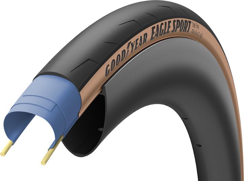 Goodyear EAGLE SPORT 700x25c/32c – Brun Dæk