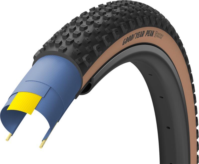 Goodyear PEAK Tubeless Gravel Dæk 700x35c/45c - Brun
