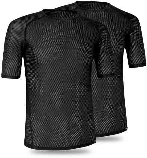GripGrab Ultralet Mesh kortærmet baselayer 2-pak - Sort
