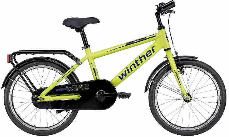 Winther 150 Dreng 18" Cykel 2023 - Gul/Grøn