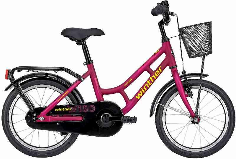 Winther 150 Pige 16" Cykel 2023 - Lilla