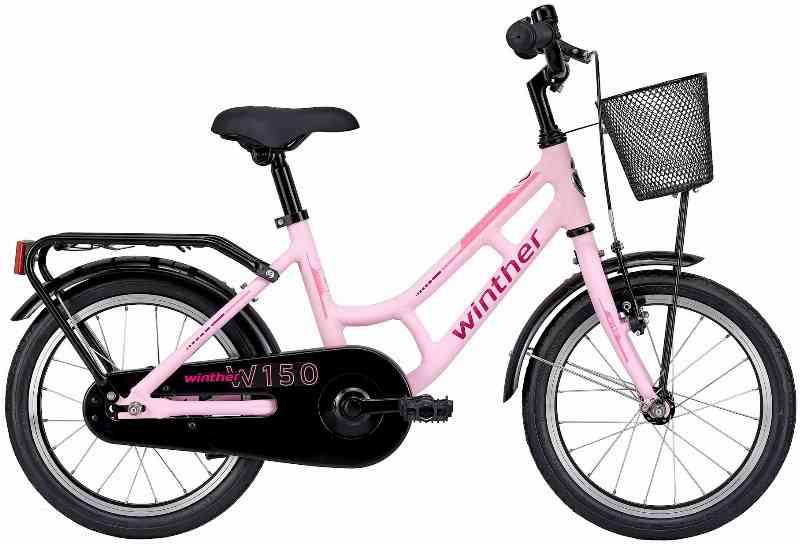 Winther 150 Pige 16" Cykel 2023 - Lyserød
