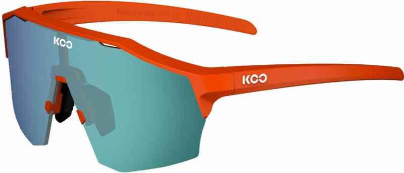 KOO Alibi Cykelbriller - Orange Mat / Grøn