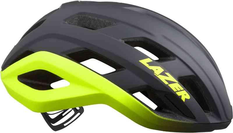 Lazer Strada Kineticore cykelhjelm - Grå og Gul