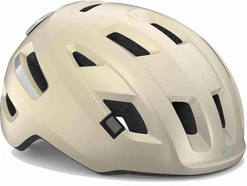MET Helmet E-Mob - Beige Hvid (elcykel hjelm)