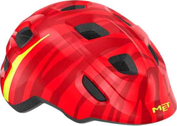 MET Hooray Cykelhjelm med LED Lys og MIPS - Rød Zebra