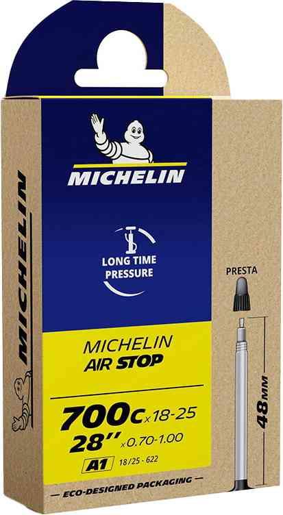 Michelin Airstop Slange 700x18-25c - Presta 48mm