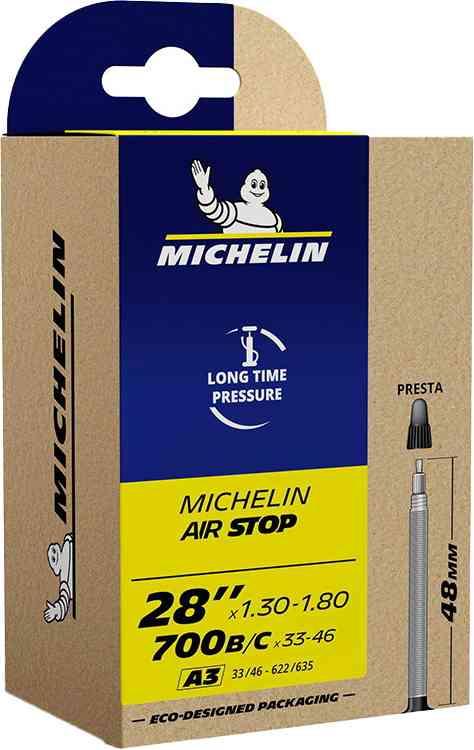 Michelin Airstop Slange 700x33-46c - Presta 48mm