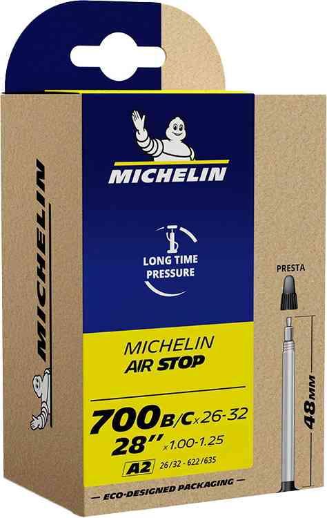 Michelin Airstop Slange 700x26-32c - Presta 48mm