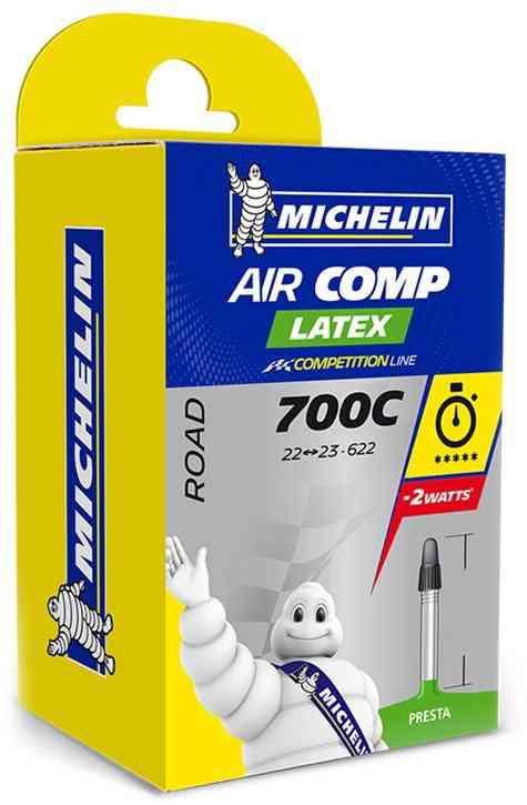 Michelin Aircomp Latex Slange 700x22/23c Presta 40/60mm