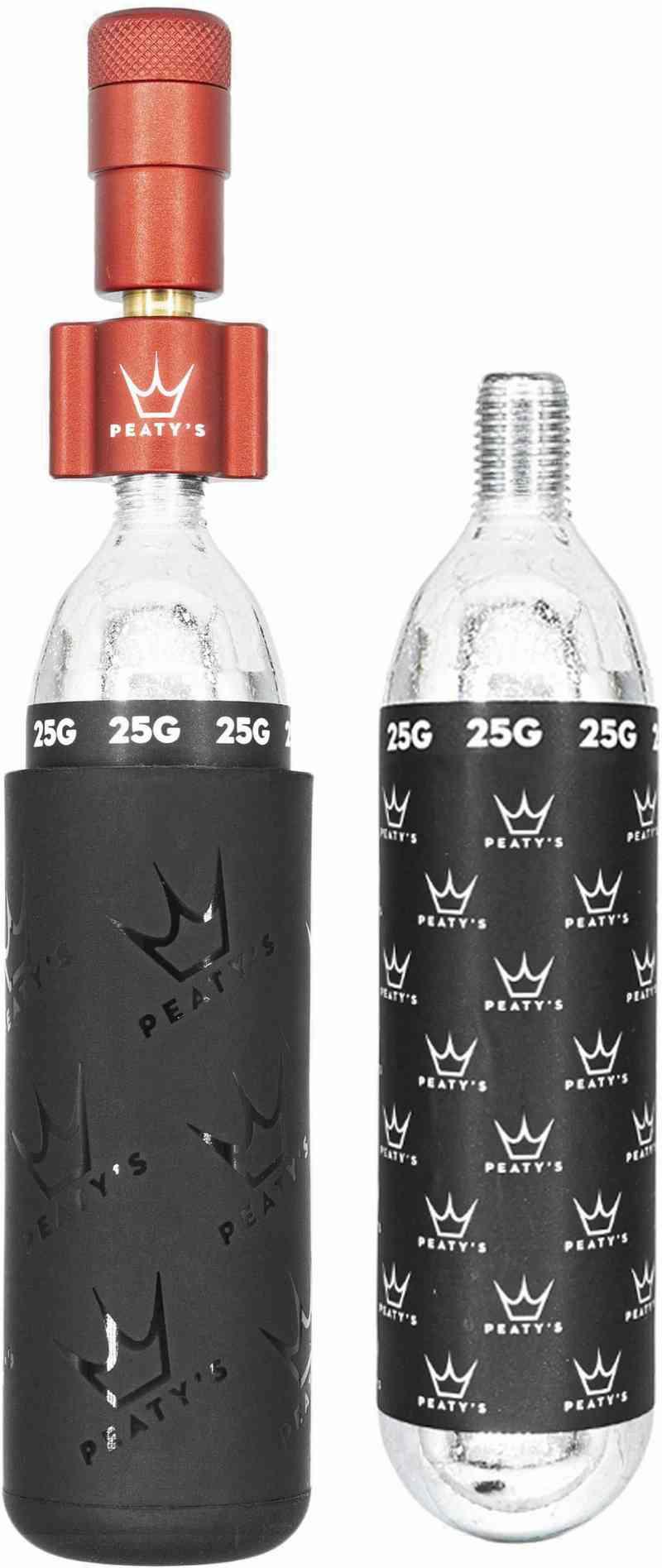 Peaty's Holeshot CO2 Pumpe 16g - Rød